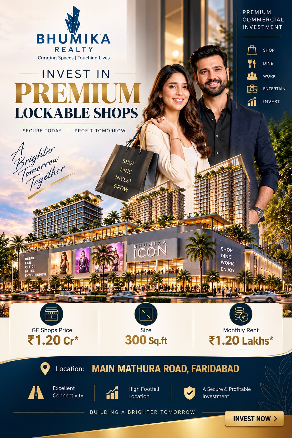 Bhumika The Icon Faridabad – Premium Commercial Property in Sector 27A
